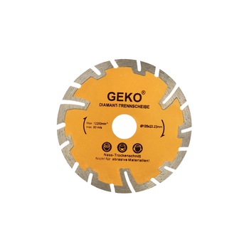Disc diamantat 125mm cu taiere adanca, GEKO G00225 Disc diamantat 125mm cu taiere adanca, GEKO G00225