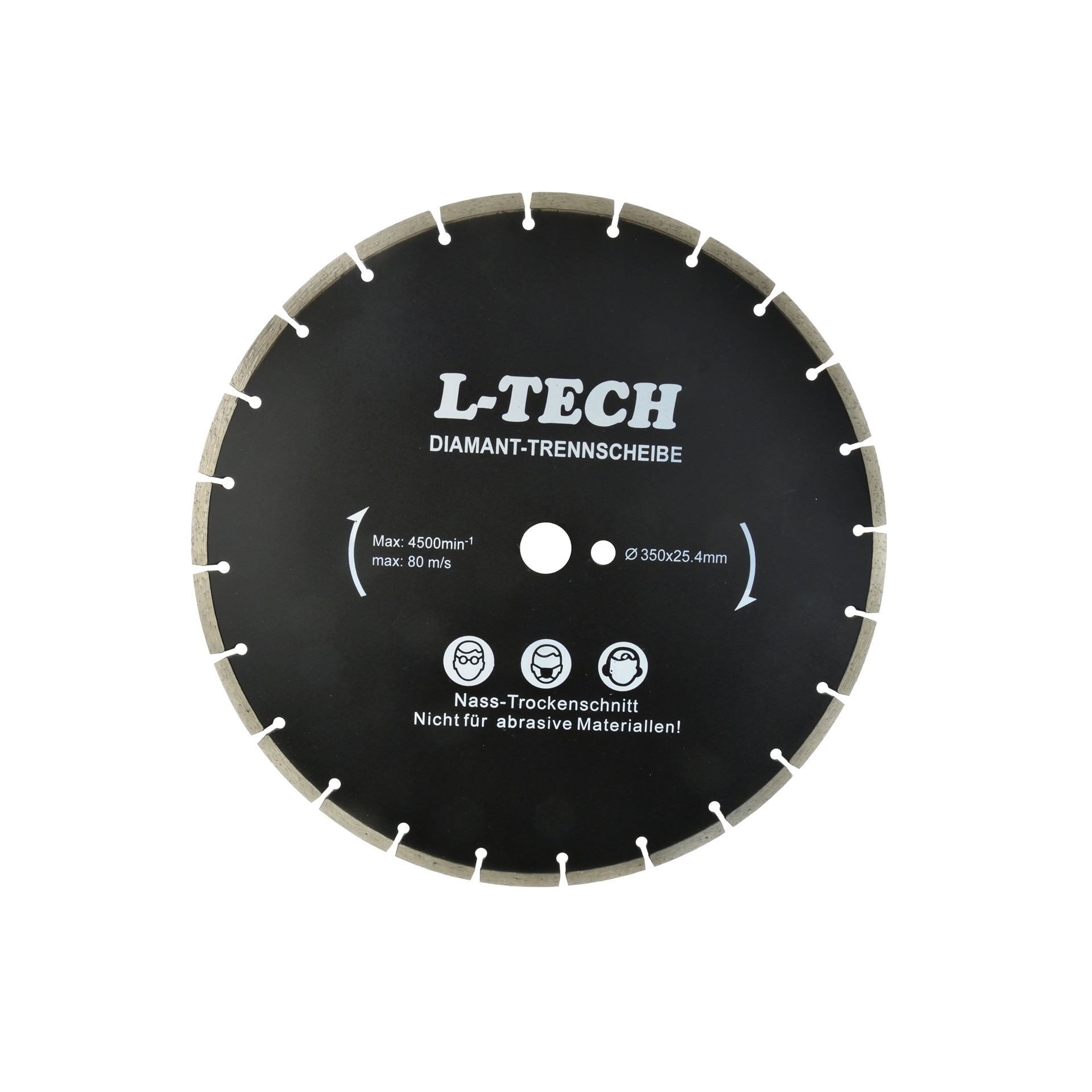 Disc diamantat negru 350mm x 25,4mm, Geko G00228
