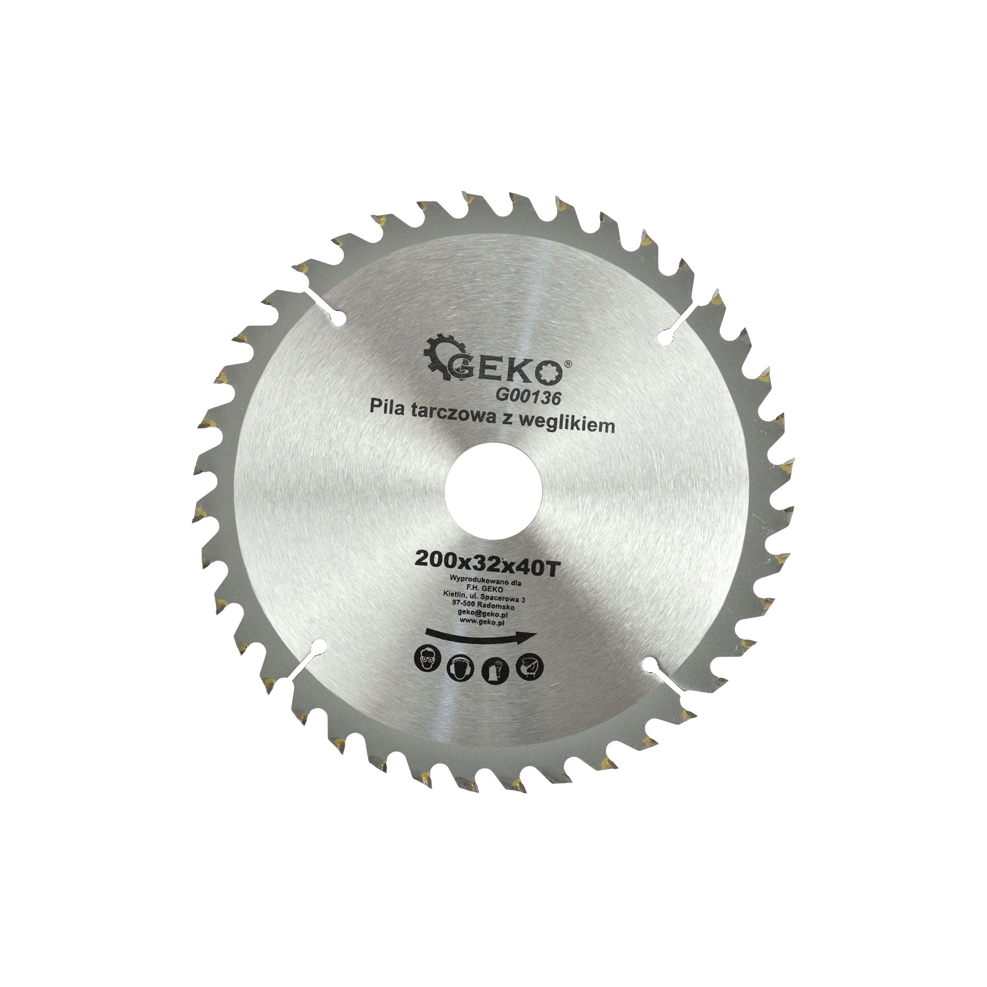Disc pentru lemn 200x32x40T, Geko G00136