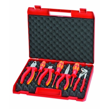 Cutie cu scule pentru electricieni, 7 bucati, plastic, Knipex Cutie cu scule pentru electricieni, 7 bucati, plastic, Knipex