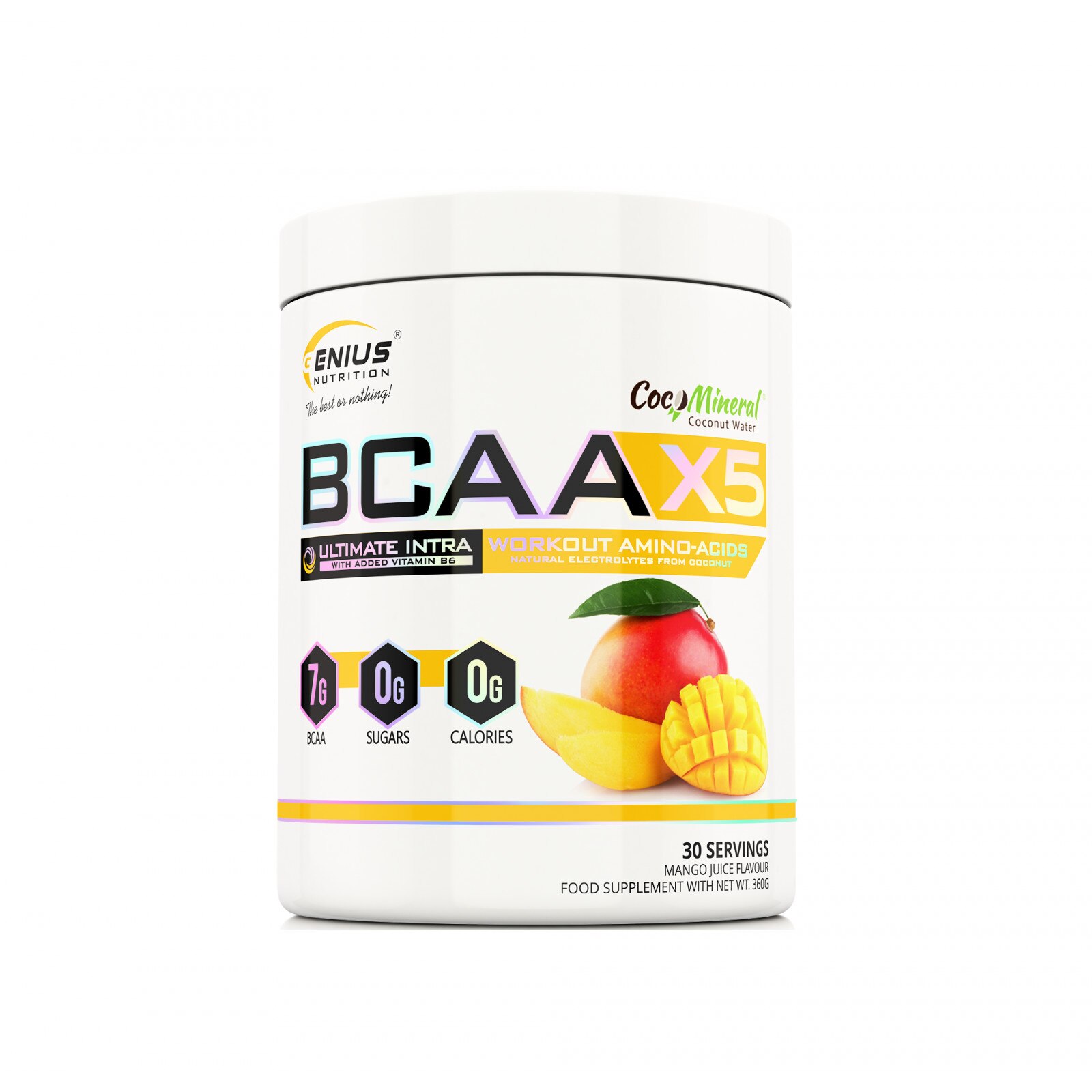 Genius Nutrition BCAA X5 cu aroma de Mango Mango