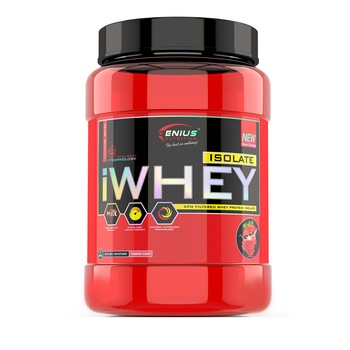 Genius Nutrition iWhey Isolate cu aroma de Ciocolata 900 g Genius Nutrition iWhey Isolate cu aroma de Ciocolata 900 g