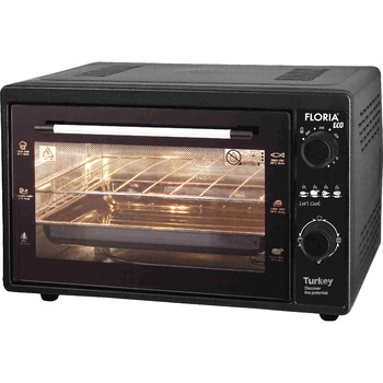Cuptor electric Floria-2898, capacitate 38 Litri, Putere 1500W, Gratar, Tava inclusa, Negru Cuptor electric Floria-2898, capacitate 38 Litri, Putere 1500W, Gratar, Tava inclusa, Negru