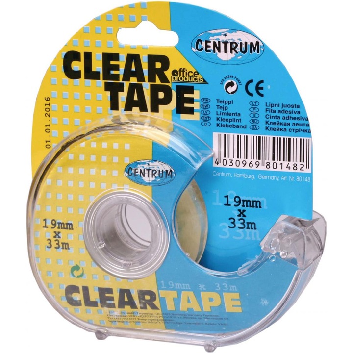 Тиксо Centrum, 19x33 мм, Безцветно