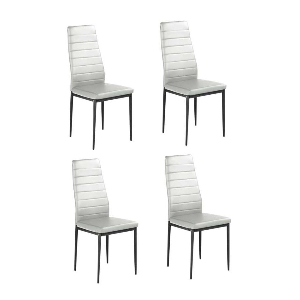 Set 4 scaune sufragerie Sani k70, Alb