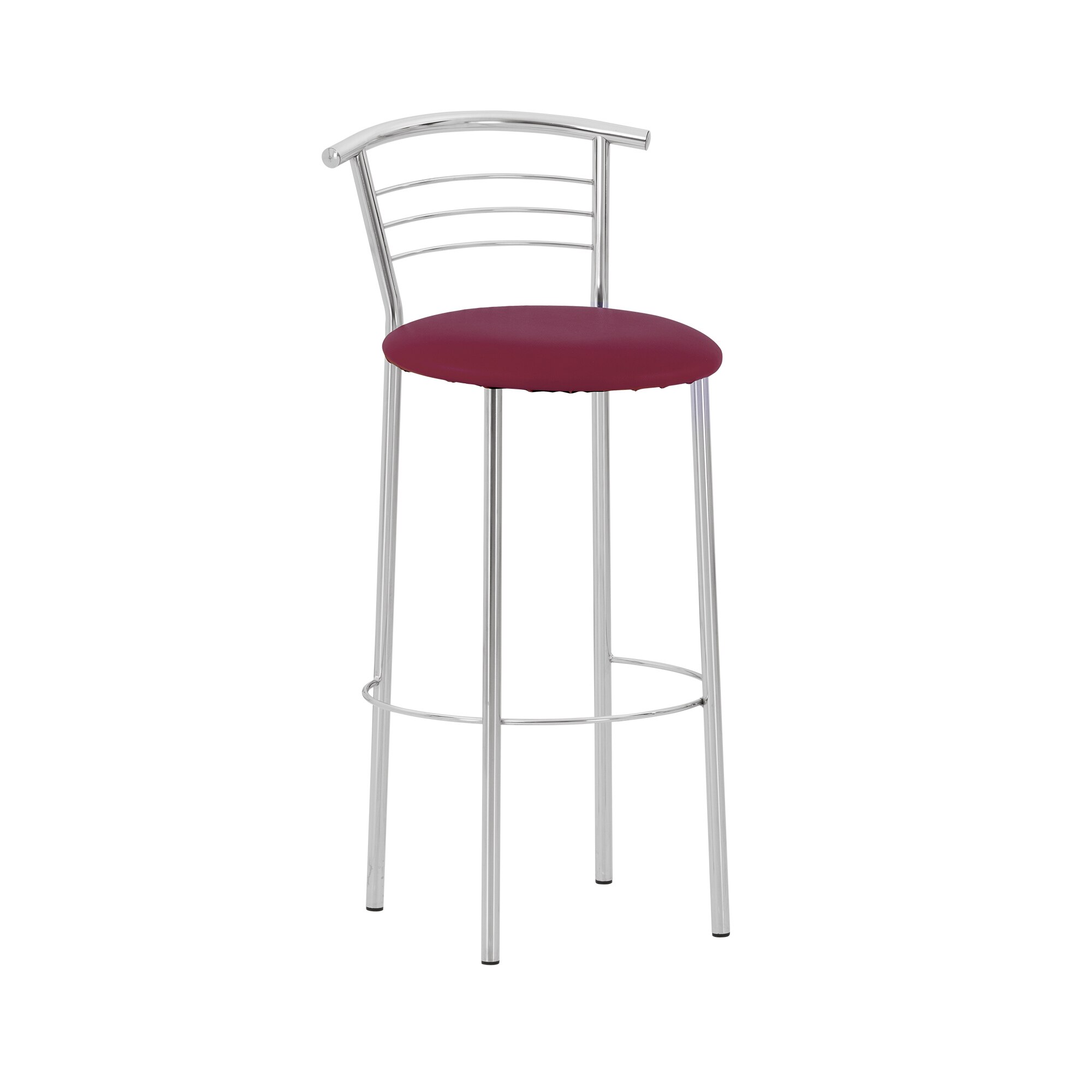 Scaun de bar MARCO Hoker, Carmin piele ecologica