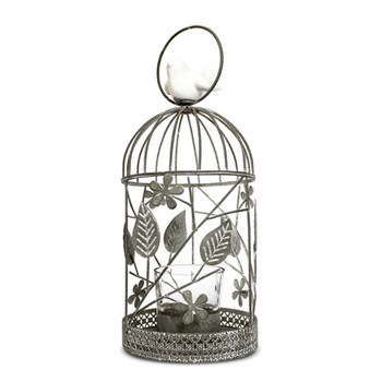 Colivie metalica, argintie, dimensiune 30x13 cm Colivie metalica, argintie, dimensiune 30x13 cm