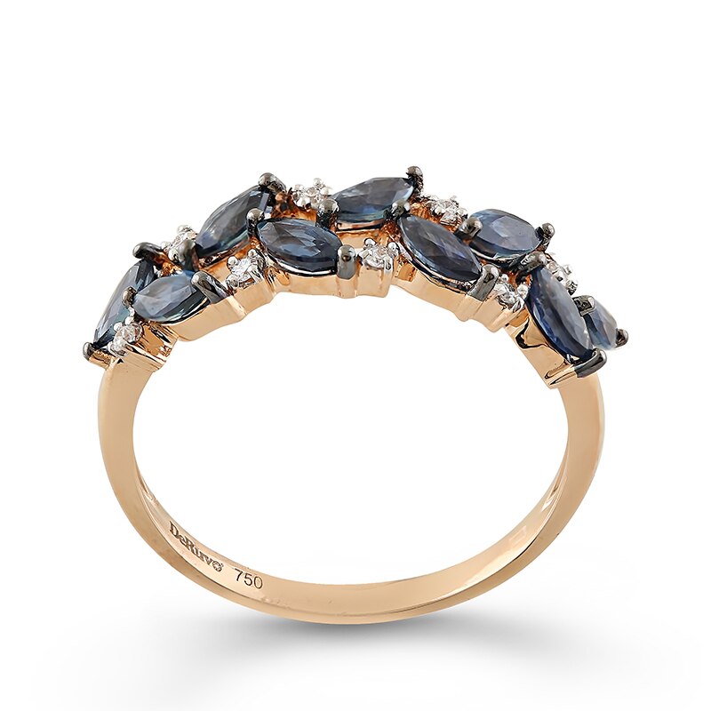 Inel Deruvo Aur 18k Diamante, Safire, 53 R25164S-R