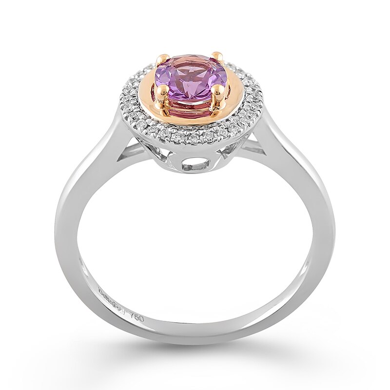 Inel Deruvo Aur 18k Diamante, Ametist, 53 R25608AM-WR