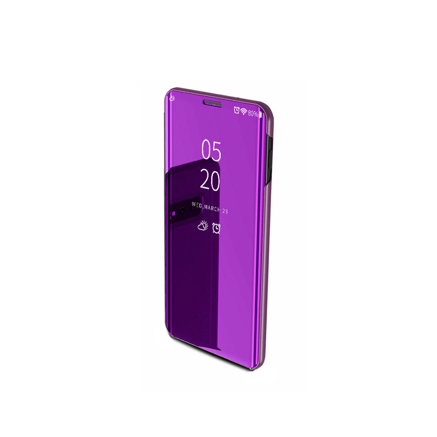 Husa Samsung Compatibila Galaxy S10 PLus, Purple, Clear View Cover
