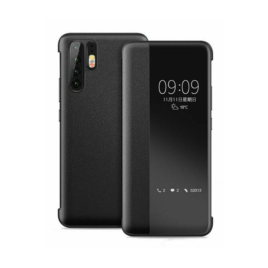 Is Adventurer Melodious Husa Huawei P30 PRO Negru Clear View Cover - eMAG.ro