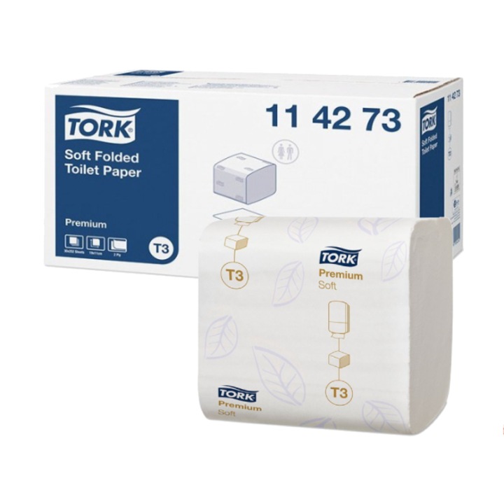 Hartie igienica Tork Bulk Soft 114273, gama Premium, 2 straturi, 252 buc/pachet, 30 pachete/bax, culoarea alb
