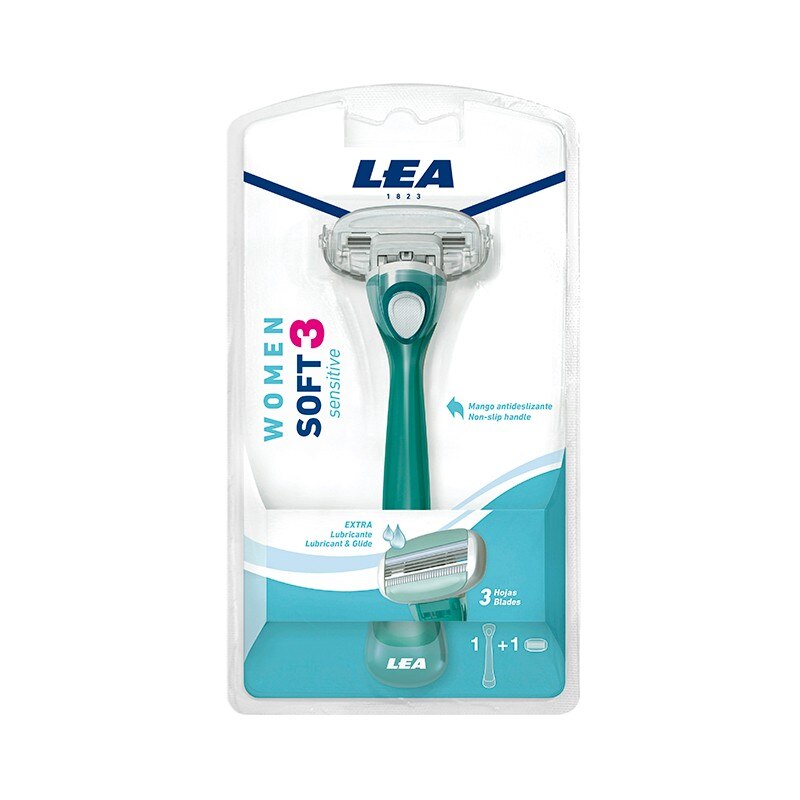 Aparat de ras pentru femei cu 3 lame LEA SOFT 3 SENSITIVE, 1 buc