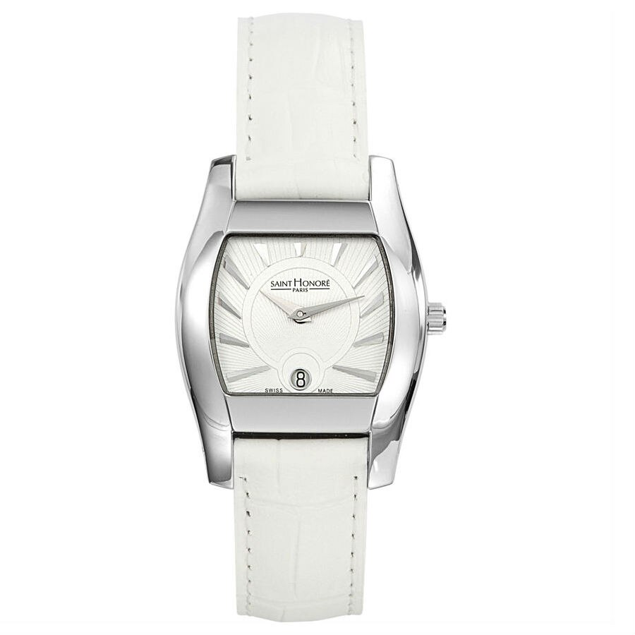 Ceas dama SAINT HONORE, 741052 1AIA, Swiss Made, quartz, otel, curea piele alba croco design