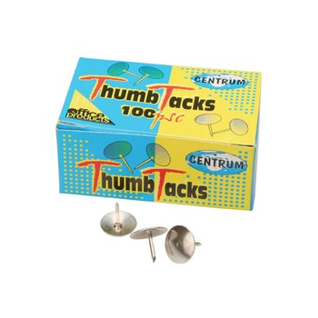 Set piuneze metalice Centrum, 100 buc Set piuneze metalice Centrum, 100 buc