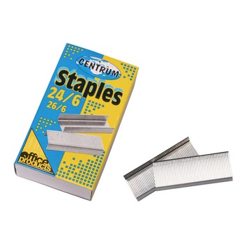 Capse metalice zincate Centrum, Nr. 24/6, 1000 buc Capse metalice zincate Centrum, Nr. 24/6, 1000 buc