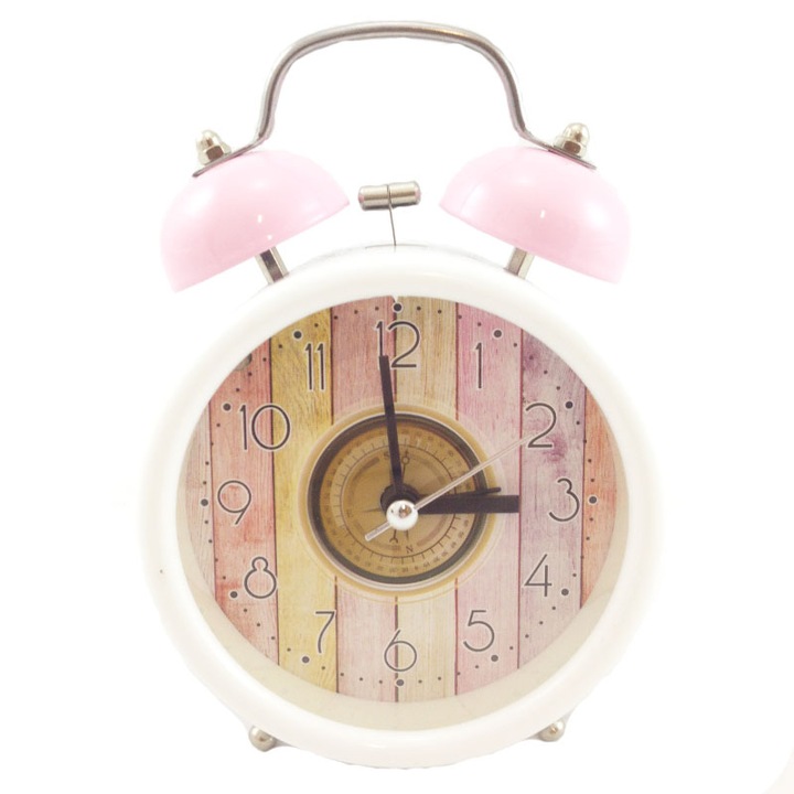 Ceas de masa cu alarma, Roz, 801D