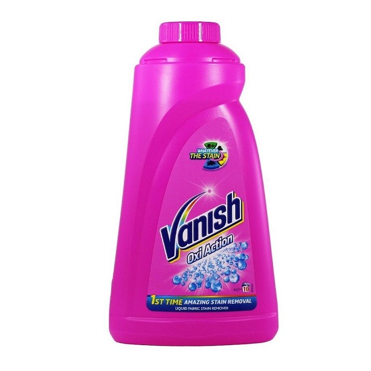 Solutie pentru indepartarea petelor Vanish Oxi Action Lichid Roz 1L