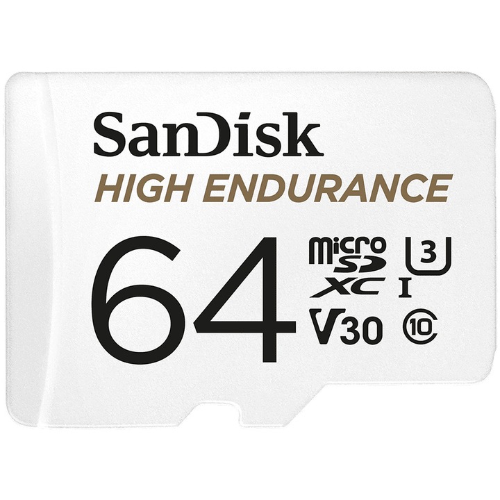 Sandisk 64GB SD micro (SDXC Class 10 UHS-I U3) High Endurance memória kártya