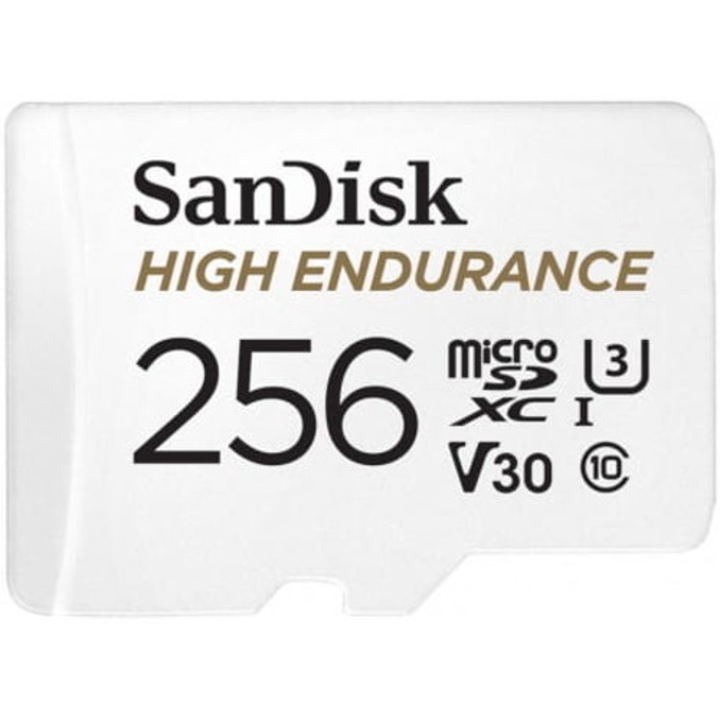 Карта памет Sandisk microSDXC High Endurance, 256 GB, V30, U3