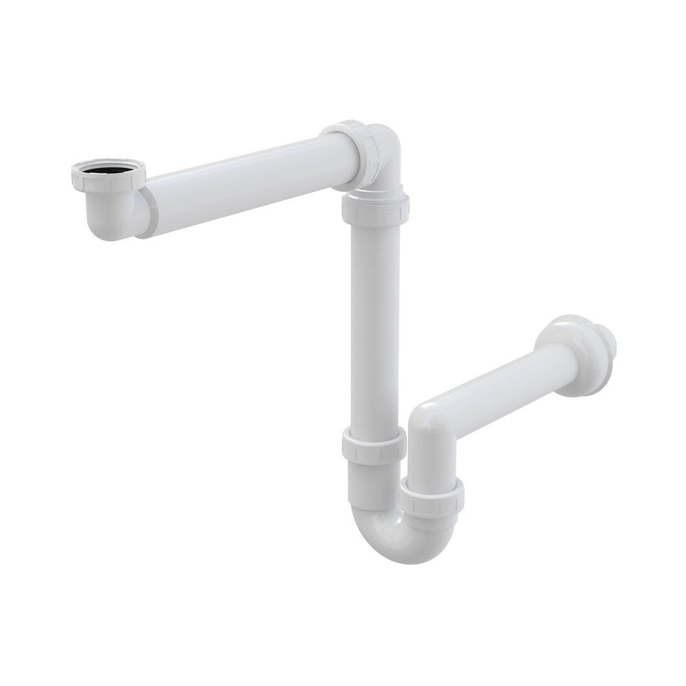 Sifon cu economie de spatiu cu piulita 1 1/4