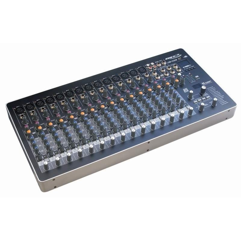 Mixer DJ profesional BST 16 canale, Phantom 48V cu player USB