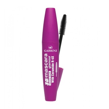Mascara 3D Gabrini Perie Silicon Long Glamour - Negru, 6ml Mascara 3D Gabrini Perie Silicon Long Glamour - Negru, 6ml