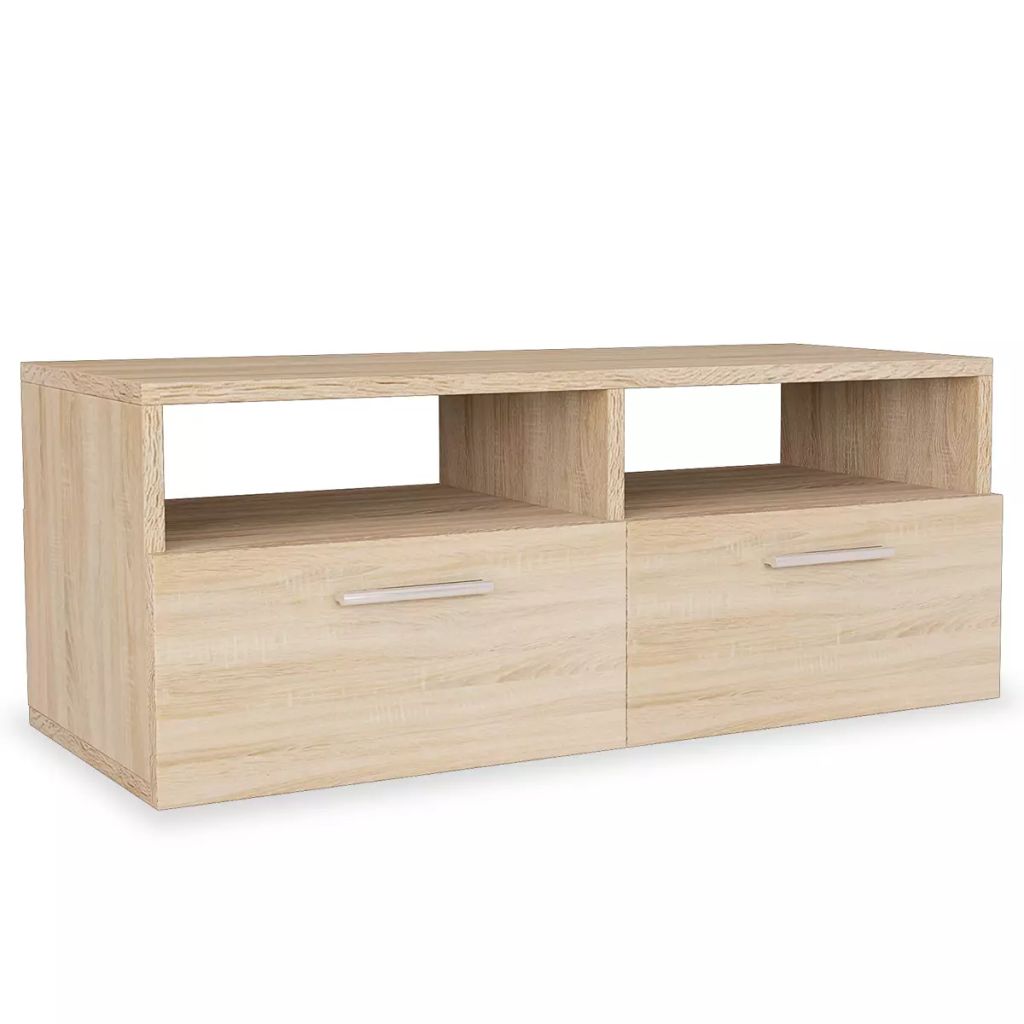 Comoda TV din PAL, vidaXL, 95 x 35 x 36 cm, Maro