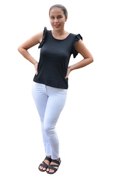 Bluza de vara tip maieu,Alice model cu fodre la maneca,D&J Exclussive, Negru Bluza de vara tip maieu,Alice model cu fodre la maneca,D&J Exclussive, Negru