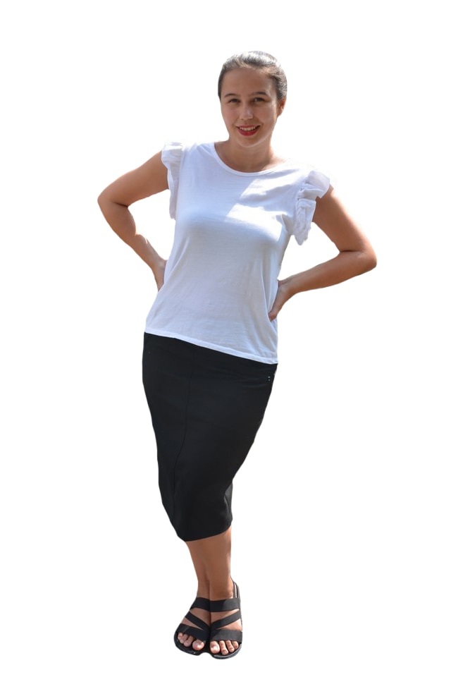 Bluza de vara tip maieu,Alice model cu fodre la maneca,D&J Exclussive, Alb