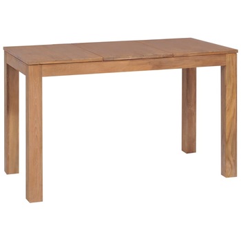 Masa, lemn masiv de tec cu finisaj natural, 120 x 60 x 76 cm Masa, lemn masiv de tec cu finisaj natural, 120 x 60 x 76 cm