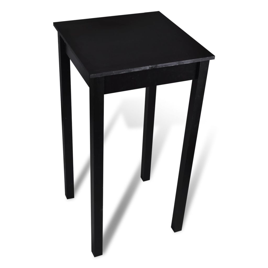 Masa de bar din MDF, negru, 55 x 55 x 107 cm