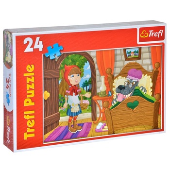 Puzzle pentru copii, model scufita rosie, 24 piese, 33x22 cm Puzzle pentru copii, model scufita rosie, 24 piese, 33x22 cm
