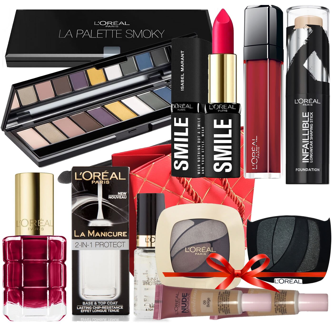 Set L'oreal Paris A Knowing Glance + Box Loreal Nude Obsession Mini Wonder Precious