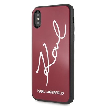 Husa iPhone 7 / 8 KARL LAGERFELD Signature Glitter Rosie Husa iPhone 7 / 8 KARL LAGERFELD Signature Glitter Rosie