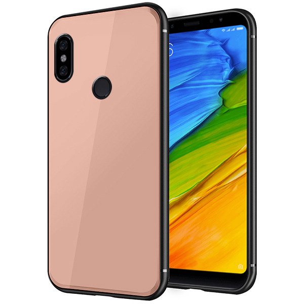 Husa Xiaomi Redmi Note 7 / Note 7 Pro Glass Roz