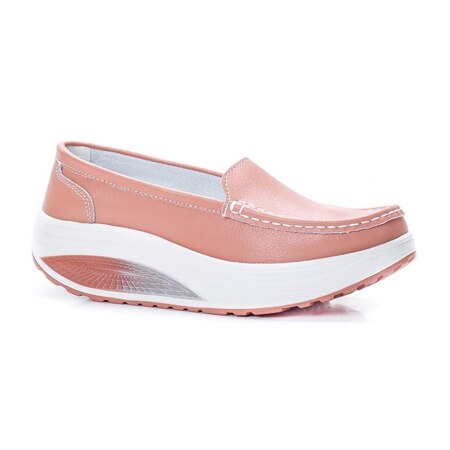 Pantofi cu talpa joasa comozi,casual,D&J Exclussive,pudra, pudra