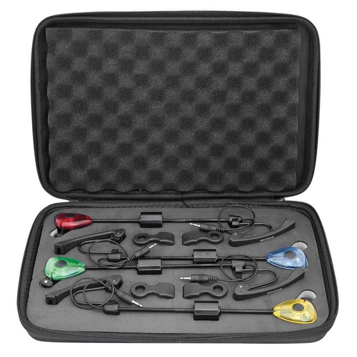 Set swingere Baracuda SW-015C cu contragreutate si iluminare, 4 bucati, 4 culori