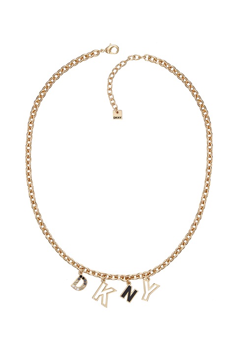 DKNY, Colier cu pandantive logo, Auriu