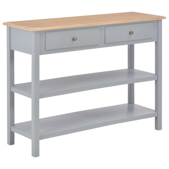 Comoda cu sertare, vidaXL, MDF, 110 x 35 x 80 cm, Gri Comoda cu sertare, vidaXL, MDF, 110 x 35 x 80 cm, Gri
