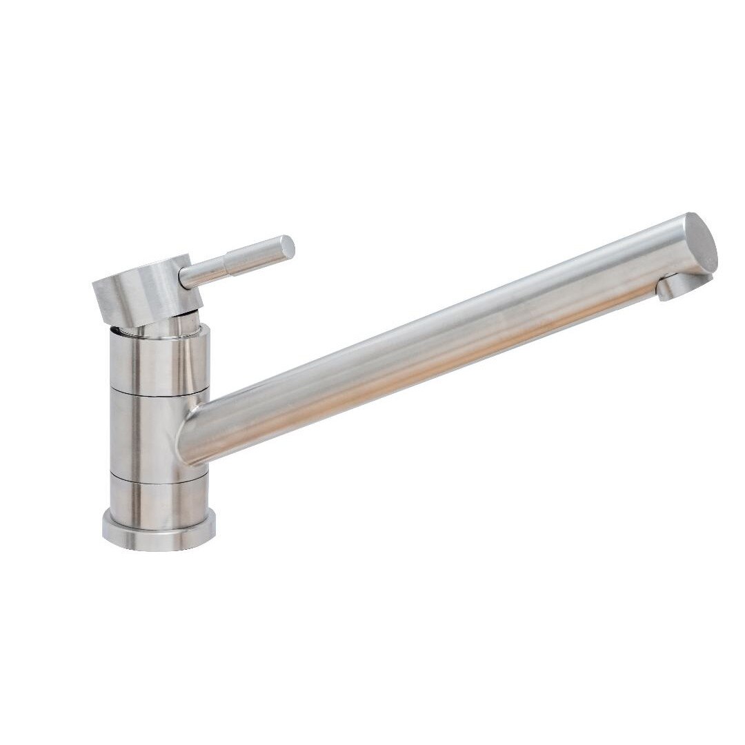 Baterie bucatarie pipa lunga mobila inox satinat TRENDY S