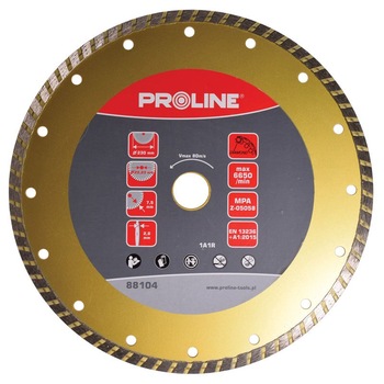 Disc diamantat turbo super dur Proline, 115 mm Disc diamantat turbo super dur Proline, 115 mm