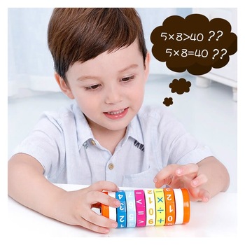 Joc Rubic Cilindru, Calcule Matematice din lemn - Krista® Joc Rubic Cilindru, Calcule Matematice din lemn - Krista®