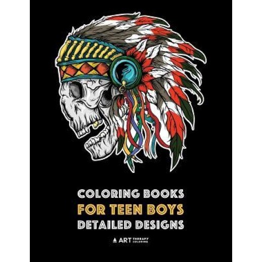 Coloring Books for Teen Boys: Detailed Designs: Complex Drawings for Teenagers & Older Boys; Zendoodle Lions, Tigers, Dragons, Snakes, Skulls & Geom, Art Therapy Coloring (Author)