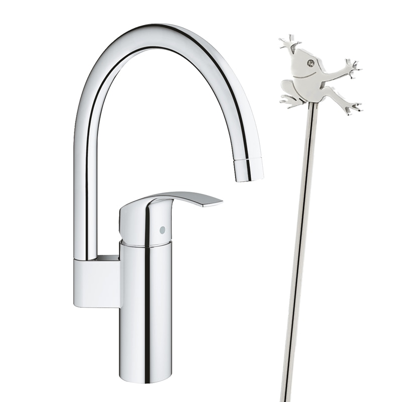Baterie bucatarie , Grohe Eurosmart pipa inalta +bagheta magnetizat apa Energetix