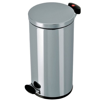 Cos inox menajer cu pedala Hailo, 20 litri, cu galeata ignifug, galvanizata, inaltime 53 cm Cos inox menajer cu pedala Hailo, 20 litri, cu galeata ignifug, galvanizata, inaltime 53 cm