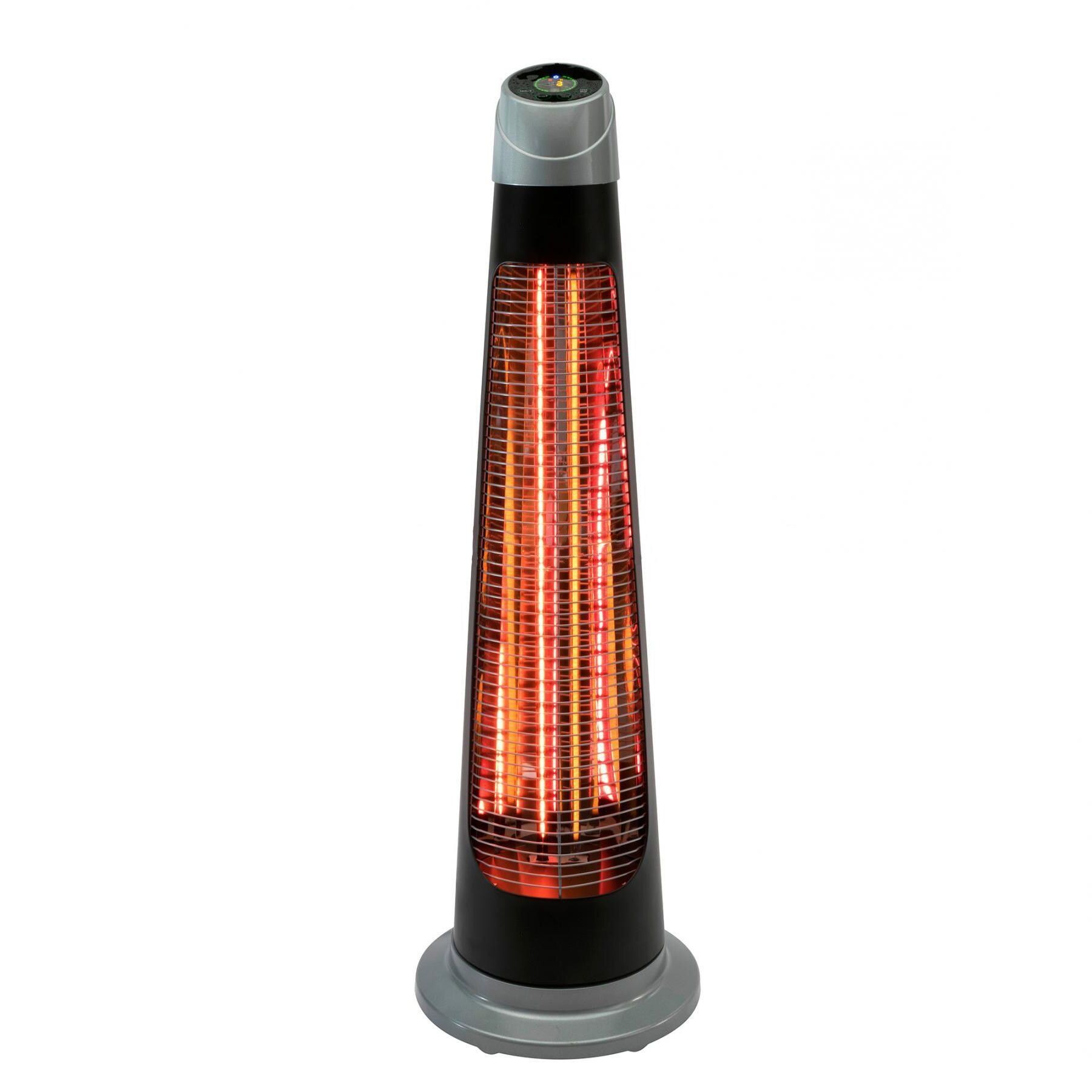 Radiator tip stalp S-WAVE 1200W halogen, Home, fibra carbon, 2 trepte, inaltime 87 cm, alimentare retea