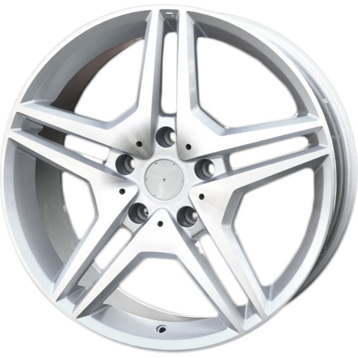 Set (4 bucati) jante MB96 19x8.5 5x130 ET48 - MS - lustruit + argintiu