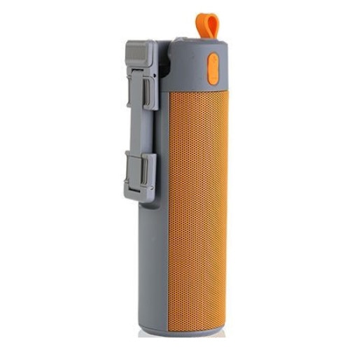 Boxa portabila LTC, 3IN1 cu selfie stick si baterie externa, Gri-Portocaliu