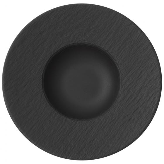 Farfurie pentru paste,29 cm portelan negru-Manufacture Rock